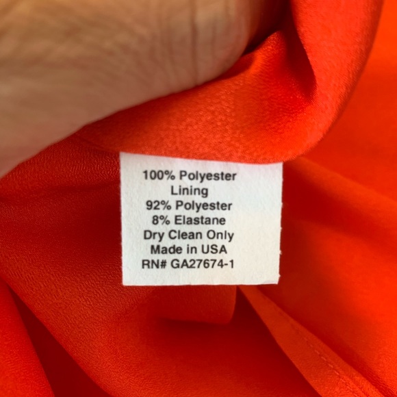 ANTHROPOLOGIE EVA FRANCO Pleated Tangelo Dress—6 - Picture 15 of 15